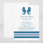 Seahorse 航海の Save the Date招待状 招待状 (正面/裏面)