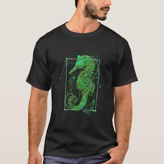 Seahorse Beach Aquarium Tシャツ (正面)