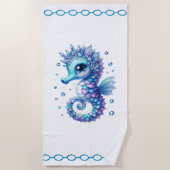 Seahorse Beach Towel ビーチタオル (正面)