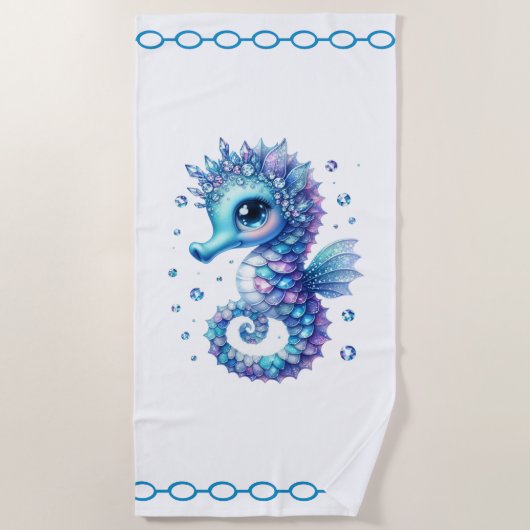 Seahorse Beach Towel ビーチタオル (正面)