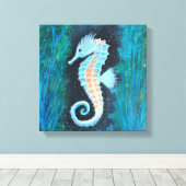 Seahorse canvas art キャンバスプリント (インサイチュ (ウッドフロア))