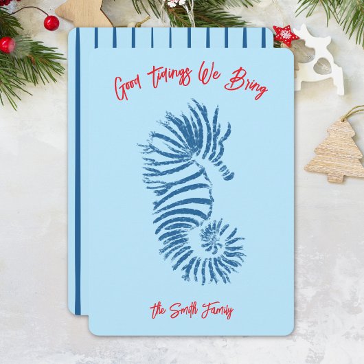 Seahorse Christmas Card シーズンカード