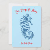 Seahorse Christmas Card シーズンカード (正面)