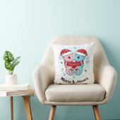 Seahorse Couple Personalized Christmas Pillow クッション (椅子)