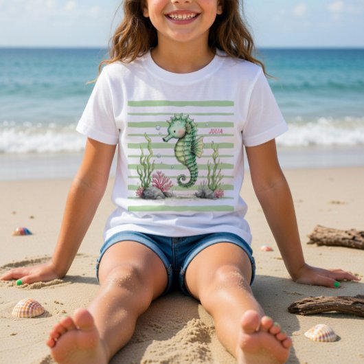 Seahorse in the Garden of Tides Tシャツ