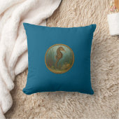 Seahorse Ocean Blue Pillows クッション (ブランケット)
