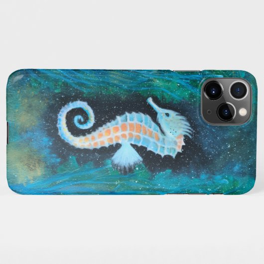 Seahorse Phone Case iPhoneケース (裏面横)