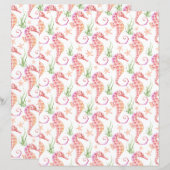 Seahorse Scrapbook Paper (正面/裏面)