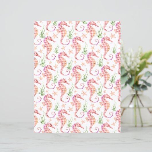 Seahorse Scrapbook Paper (スタンド正面)