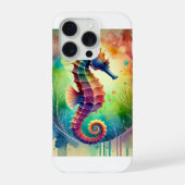 Seahorse Serenity 220824AREF143 - Watercolor iPhoneケース (裏面)