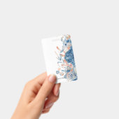 Seahorse shell under the sea baby boy shower  バッジ (手持ち)