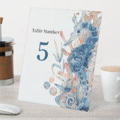 Seahorse shell under the sea baby boy shower  台座サイン (インサイチュ)