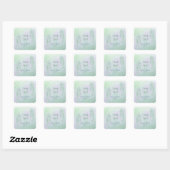 Seahorse Sparkle 結婚's – ありがとう スクエアシール (シート)