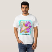 Seahorse starfish Friends t-shirt Tシャツ (正面フル)