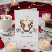 Seahorse Valentine's Day カード