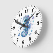 Seahorse Wall Clock ラウンド壁時計 (傾斜)