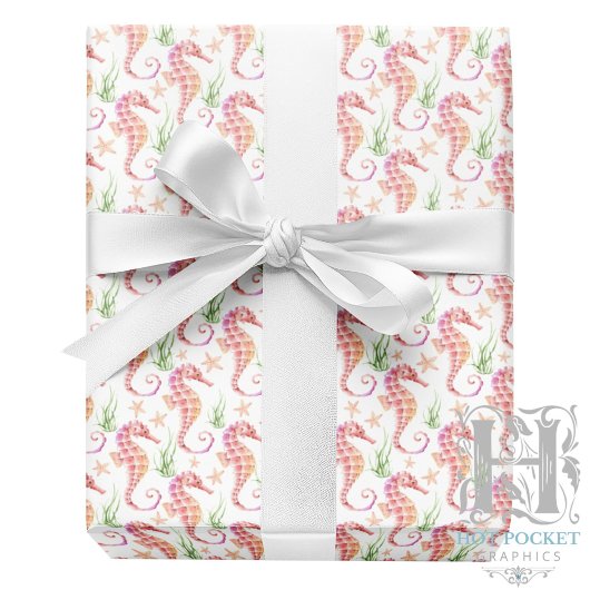 Seahorse Wrapping Paper ラッピングペーパー