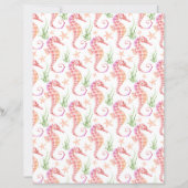 Seahorses Scrapbook Paper (正面)