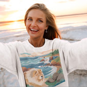 SEAKISSEDチャウ犬の海 スウェットシャツ