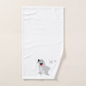 Seal Design Monogrammed バスタオルセット (ハンドタオル)