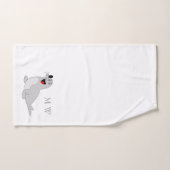 Seal Design Monogrammed バスタオルセット (ハンドタオル)