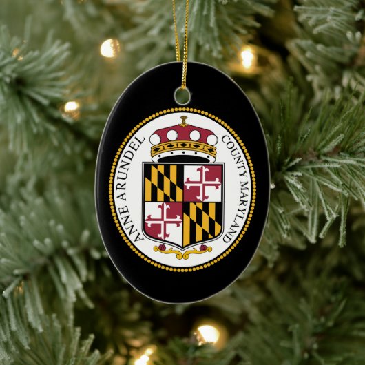 Seal of Anne Arundel County, MD セラミックオーナメント (ツリー)