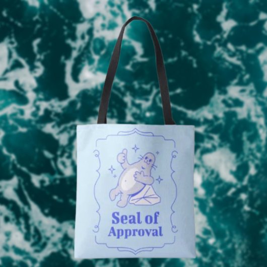 Seal of Approval Funny Seal Tote Bag トートバッグ