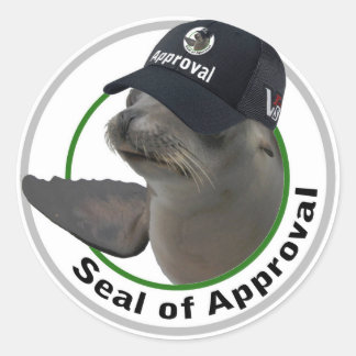 Seal of Approval Round Sticker ラウンドシール