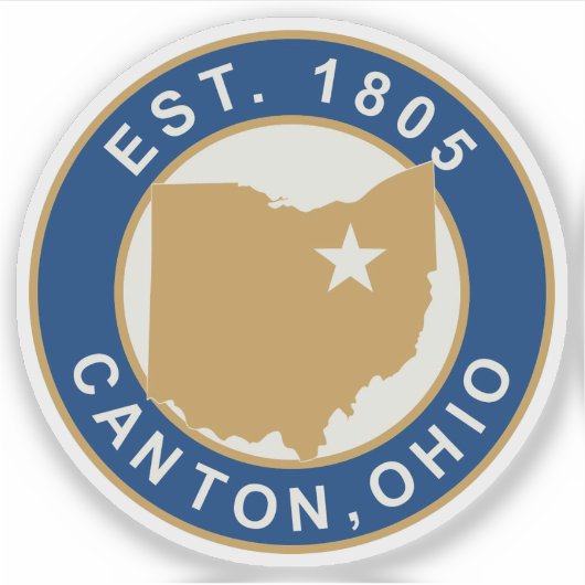 Seal of Canton, Ohio, USA シール (正面)