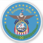 Seal of Columbus, Ohio, USA シール (正面)