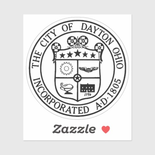 Seal of Dayton, Ohio, USA シール (シート)