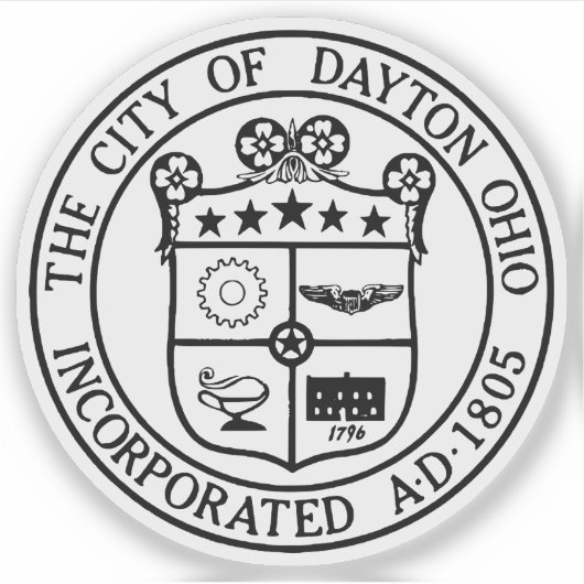 Seal of Dayton, Ohio, USA シール (正面)