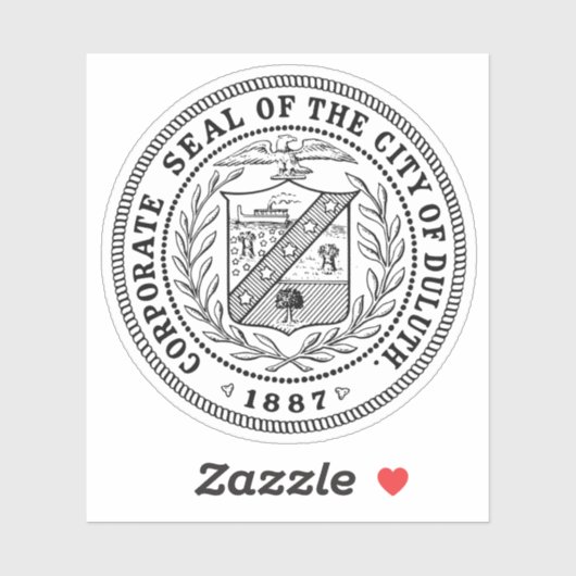Seal of Duluth, Minnesota, USA シール (シート)