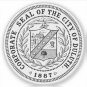 Seal of Duluth, Minnesota, USA シール (正面)