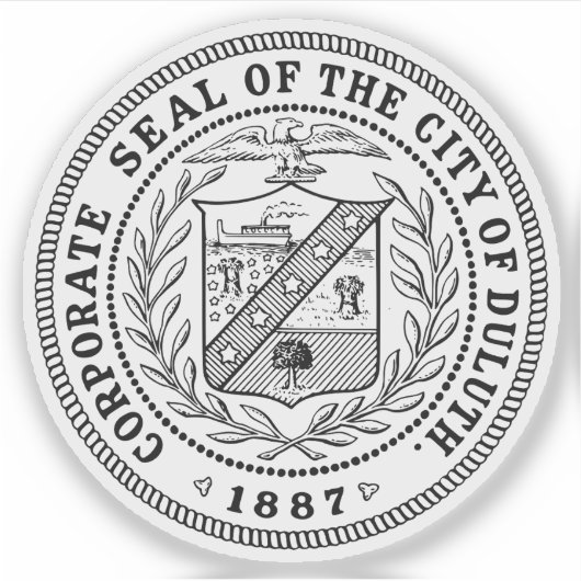Seal of Duluth, Minnesota, USA シール (正面)