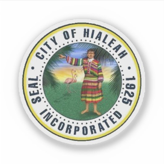 Seal of Hialeah, Florida シール (正面)