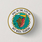 Seal of Key West, Florida 缶バッジ (正面)