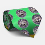 SEAL OF KNIGHTS TEMPLAR gem green ネクタイ (ロール)
