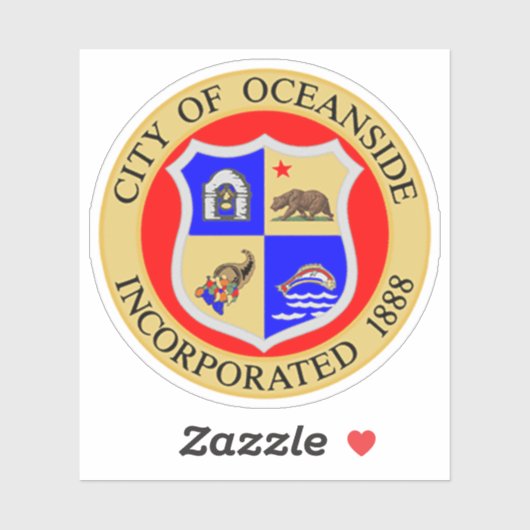 Seal of Oceanside, California, USA シール (シート)