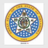 Seal Of Oklahoma Car Truck Window シール (シート)