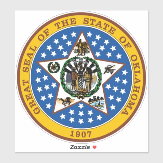 Seal Of Oklahoma Car Truck Window シール (シート)