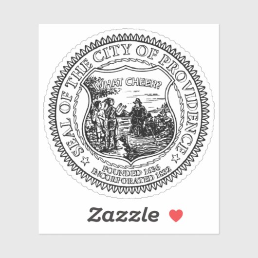 Seal of Providence, Rhode Island, USA シール (シート)
