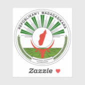 Seal of the Republic of Madagascar (1993-1998) シール (シート)