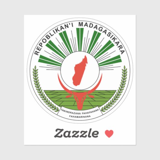 Seal of the Republic of Madagascar (1993-1998) シール (シート)