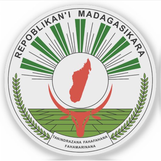 Seal of the Republic of Madagascar (1993-1998) シール (正面)