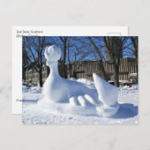 Seal Snow Sculpture(カナダ、ケベック州) ポストカード (正面/裏面)