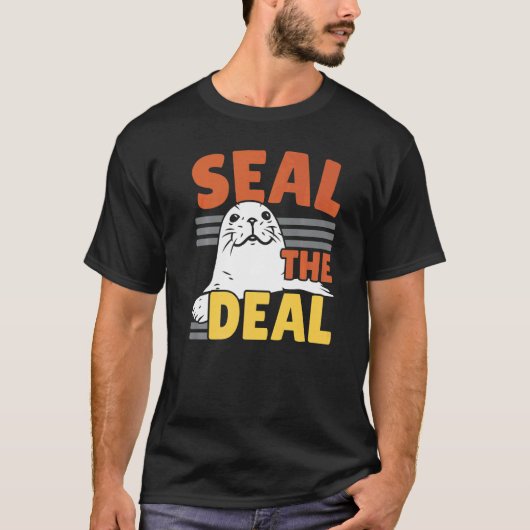 Seal The Deal Underwater Animal Marine Biology Sea Tシャツ (正面)