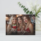 Seal the goodbye kiss Bachelorette party photo サンキューカード (スタンド正面)