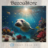Seal Underwater Decoupage 薄葉紙