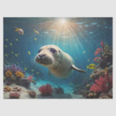 Seal Underwater Decoupage 薄葉紙 (正面)